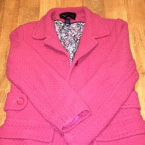 A pink coat